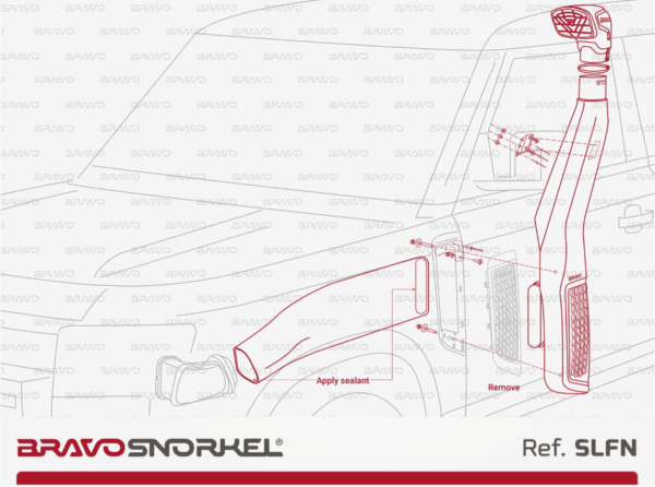 Bravo Snorkel Ansaugschnorchel für Land Rover Defender 2019- – Bild 3