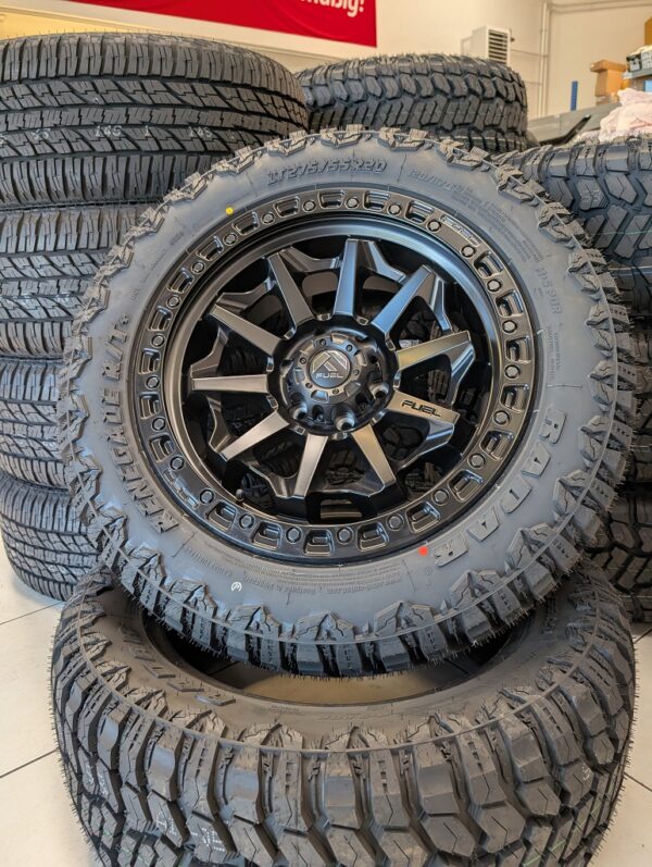 20" Aluräder SET – Fuel Covert mit 275/55R20 Radar R/T – Ford Ranger – VW Amarok