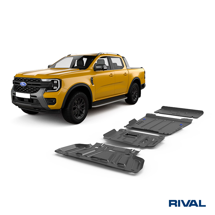 Rival Unterfahrschutz Full kit w/o tank (4 pcs) Steel 3 mm Ranger; Amarok