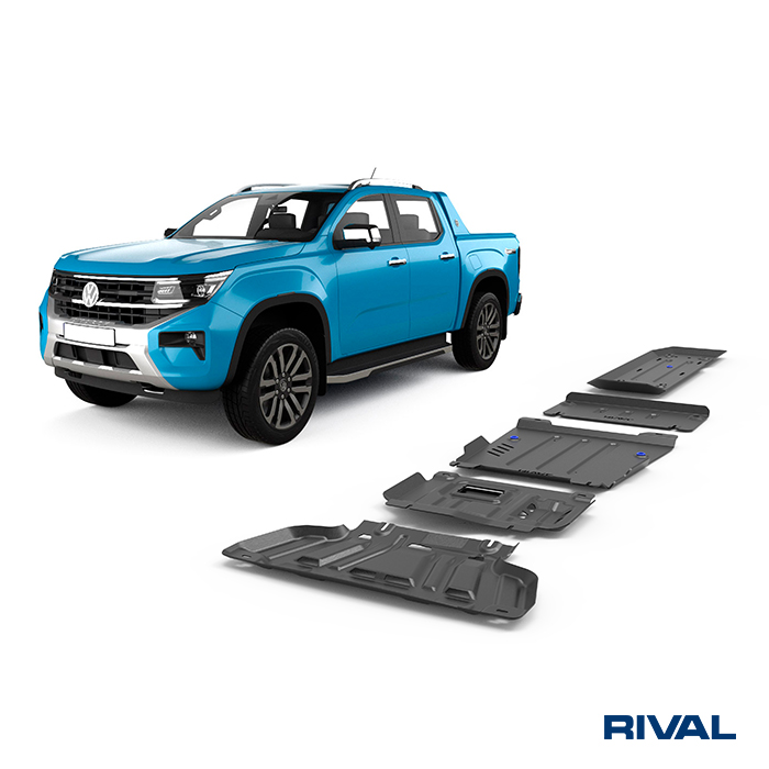 Rival Unterfahrschutz full kit w/ tank (5 pcs) Steel 3 mm Ranger; Amarok