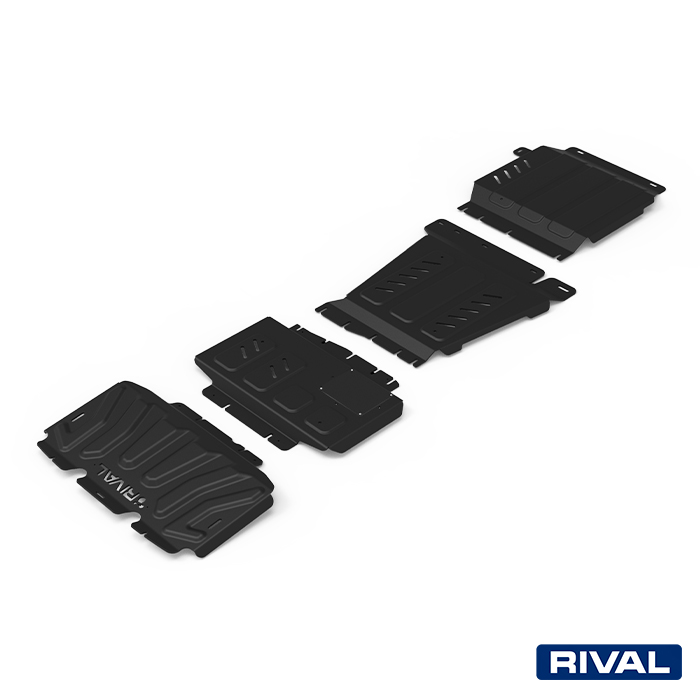 Rival Unterfahrschutz Full kit w/o tank (4 pcs) Steel 3 mm Nissan Navara 2005-2021