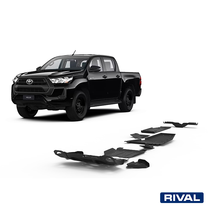 Rival Unterfahrschutz full kit w/ tank (6 pcs) Steel 3 mm Toyota Hilux 2015-