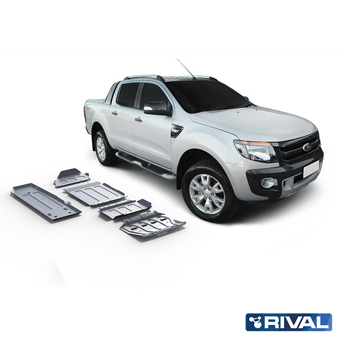 Rival Unterfahrschutz full kit w/ tank (5 pcs) Aluminum 4 mm Ford Ranger 2012-2022
