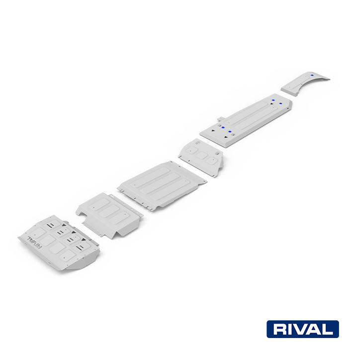 Rival Unterfahrschutz full kit w/ tank (6 pcs) Aluminum 6 mm Ford Ranger 2012-2018