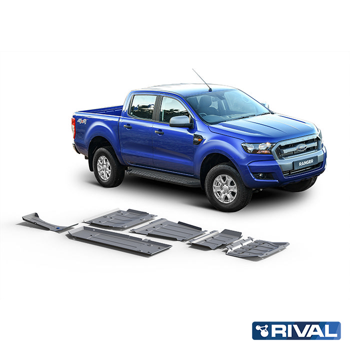 Rival Unterfahrschutz full kit w/ tank (6 pcs) Aluminum 4 mm Ford Ranger 2012-2018