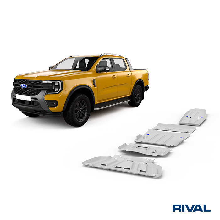 Rival Unterfahrschutz full kit w/ tank (5 pcs) Aluminum 4 mm Ranger; Amarok