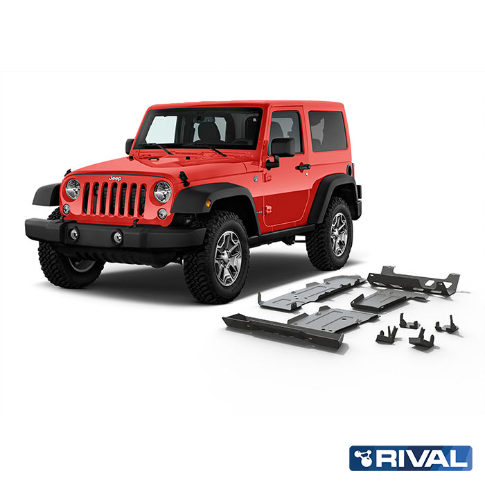Rival Unterfahrschutz full kit (6 pcs) Aluminum 6 mm Jeep Wrangler 2018-2021