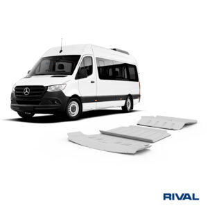Rival Unterfahrschutz Full kit (2 pcs) Aluminum 6 mm Mercedes Benz Sprinter 2023-