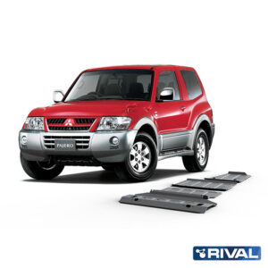 Rival Unterfahrschutz full kit (4 pcs) Aluminum 4 mm Pajero IV; Montero IV; Shogun IV