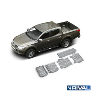 Rival Unterfahrschutz full kit w/ tank (5 pcs) Aluminum 6 mm L200; Triton