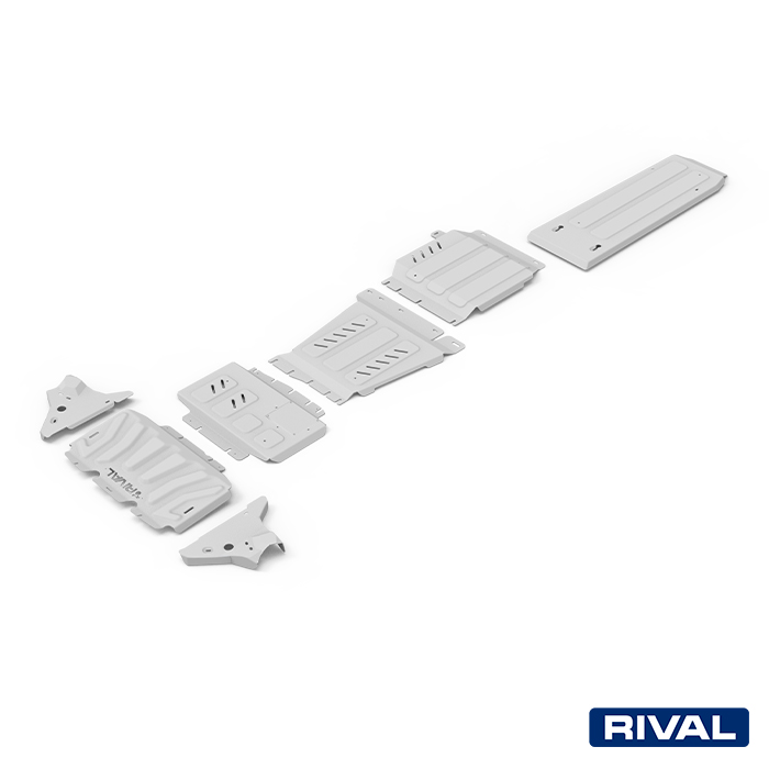 Rival Unterfahrschutz full kit w/ tank, wings(7 pcs) Aluminum 6 mm Nissan Navara