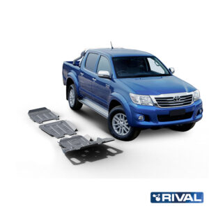 Rival Unterfahrschutz full kit w/o tank (3 pcs) Aluminum 6 mm Toyota Hilux 2005-2015