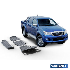 Rival Unterfahrschutz full kit w/ tank (4 pcs) Aluminum 4 mm Toyota Hilux 2005-2015