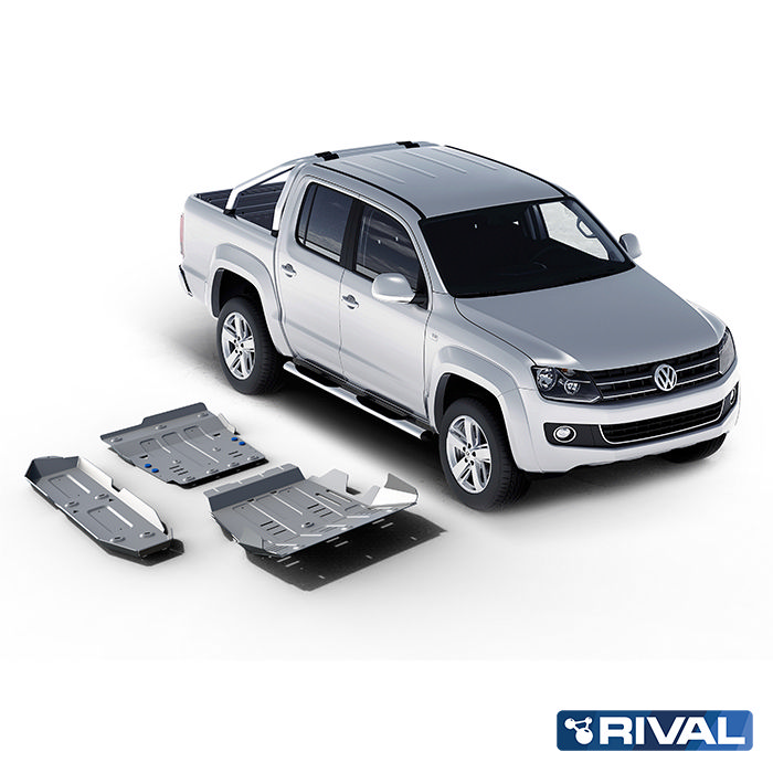 Rival Unterfahrschutz full kit w/ tank (3 pcs) Aluminum 4 mm Volkswagen Amarok 2010-2016