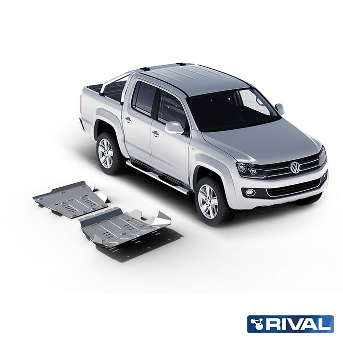 Rival Unterfahrschutz full kit w/o tank (2 pcs) Aluminum 6 mm Volkswagen Amarok 2010-2016