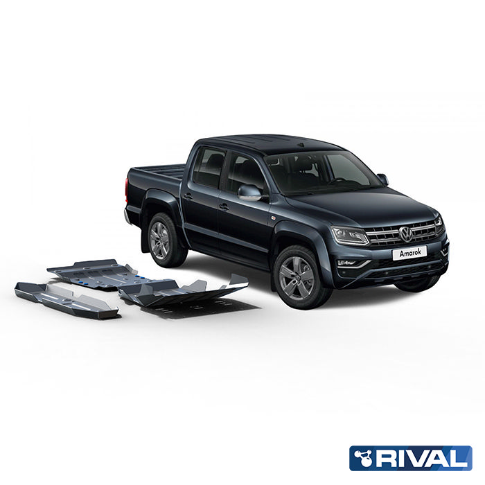 Rival Unterfahrschutz full kit w/ tank (3 pcs) Aluminum 6 mm Volkswagen Amarok 2016-2021