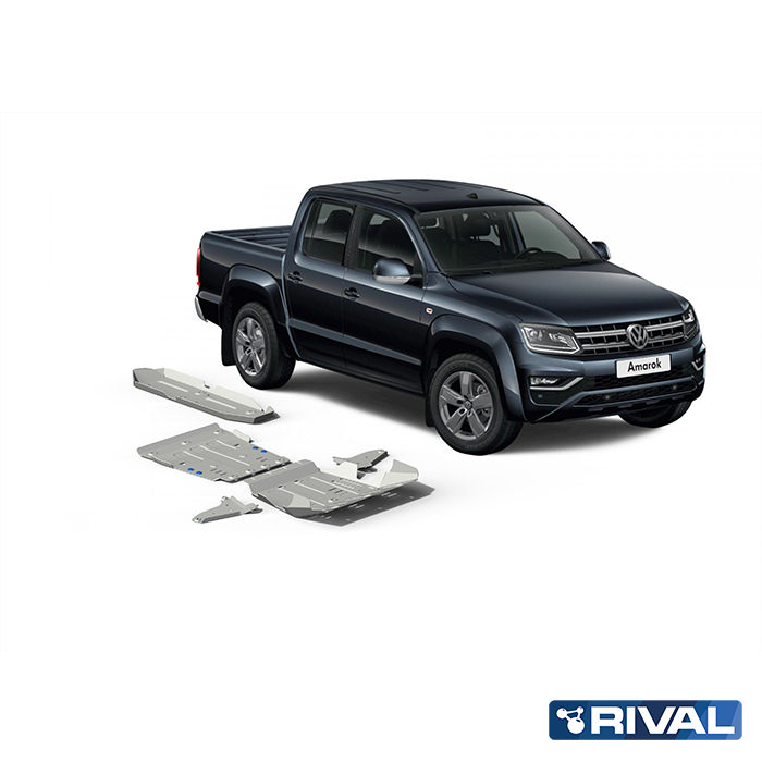 Rival Unterfahrschutz full kit w/ tank (5 pcs) Aluminum 6 mm Volkswagen Amarok 2010-2016