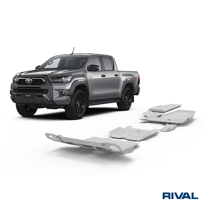 Rival Unterfahrschutz full kit w/ tank (4 pcs) Aluminum 6 mm Toyota Hilux 2015-