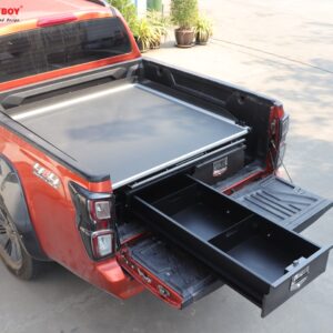 Carryboy ausziehbarer Laderaumtisch 800 mit 2 Schubladen Größe S-CSRD – 1151 x 1250 x 360mm