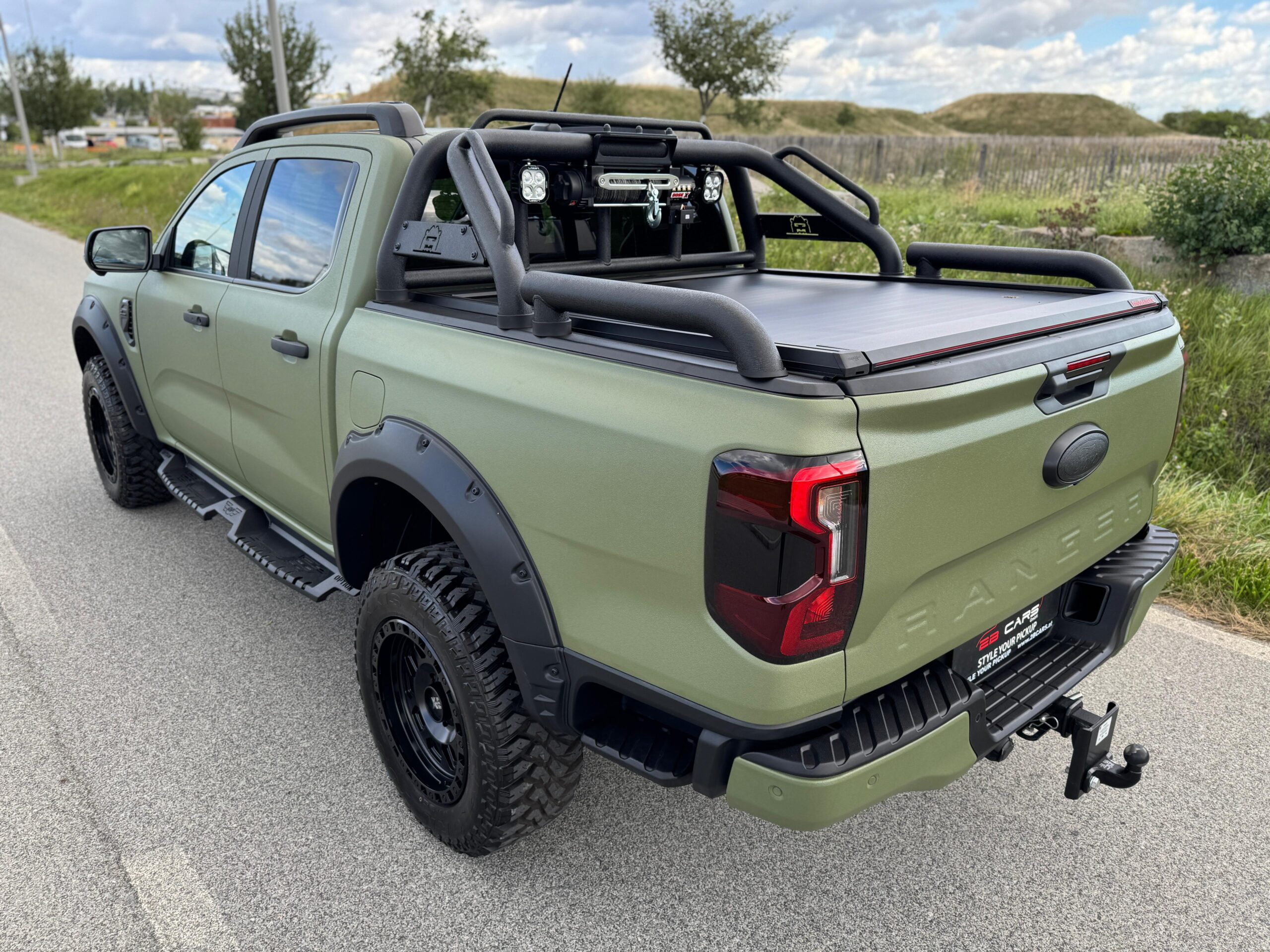 ATCRO Hunting Rollbar mit 50 m Seilwinden-Set – Ford Ranger ab 2023 – Doppelkabine