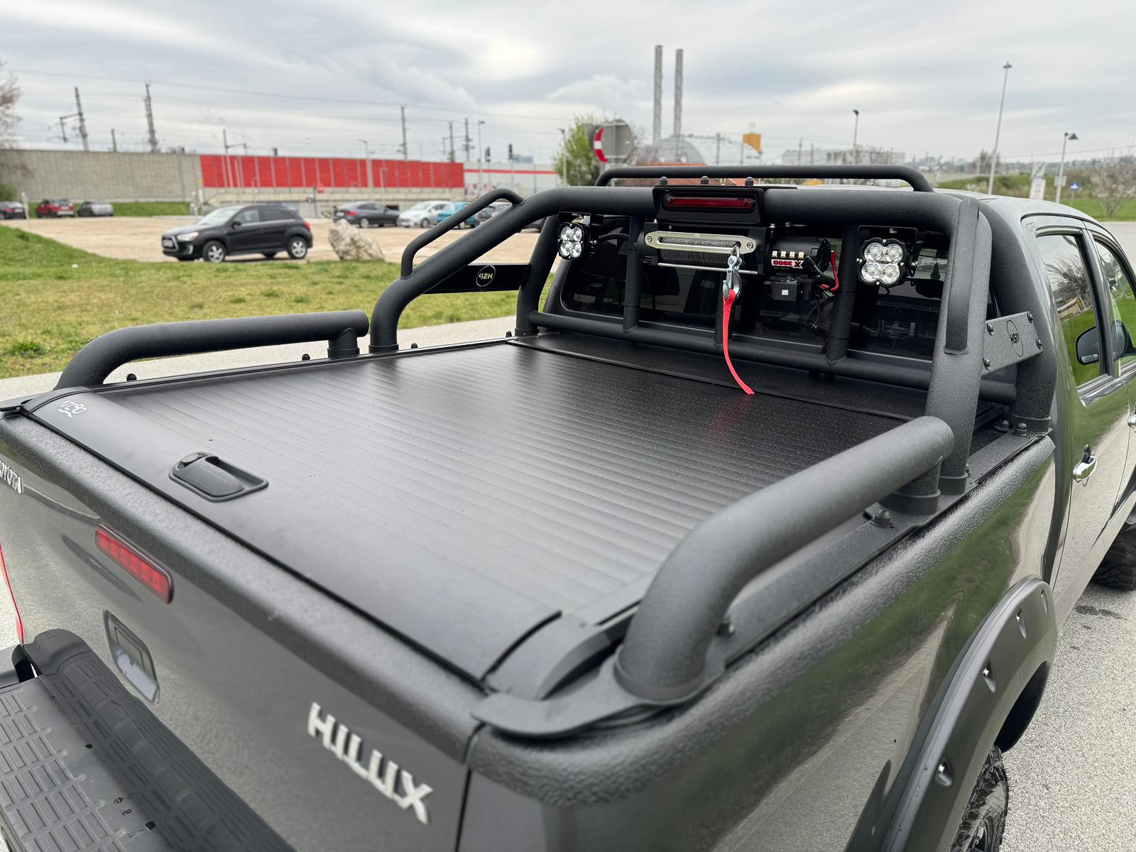 ATCRO Hunting Rollbar mit 10 m Seilwinden-Set – Toyota Hilux – Bild 3